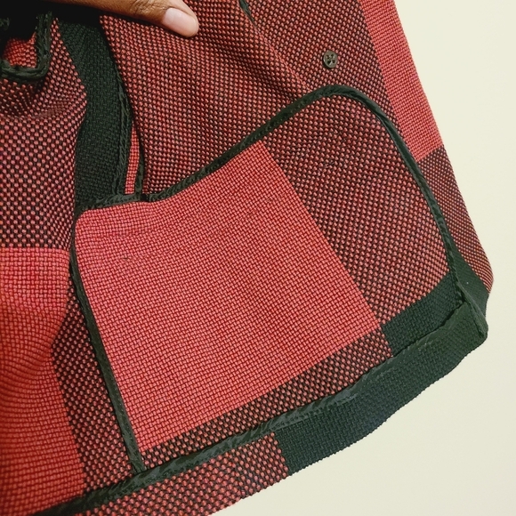 Neil Barrett | Women's Plaid Red and Black Cropped Jacket (Size Large) - Picture 10 of 13